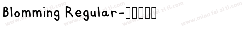 Blomming Regular字体转换